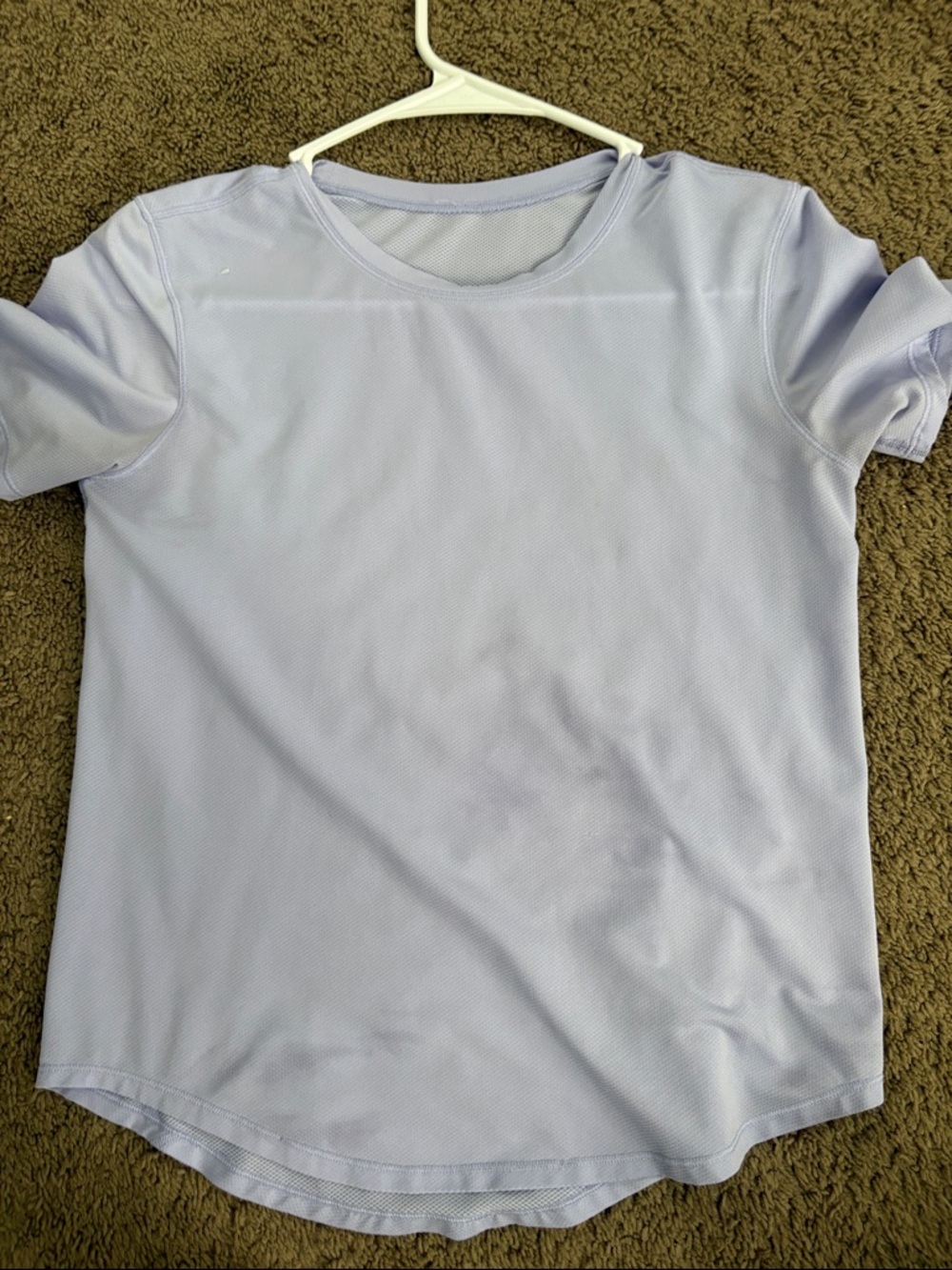 lululemon athletica Lavender Short Sleeve Tech Tee